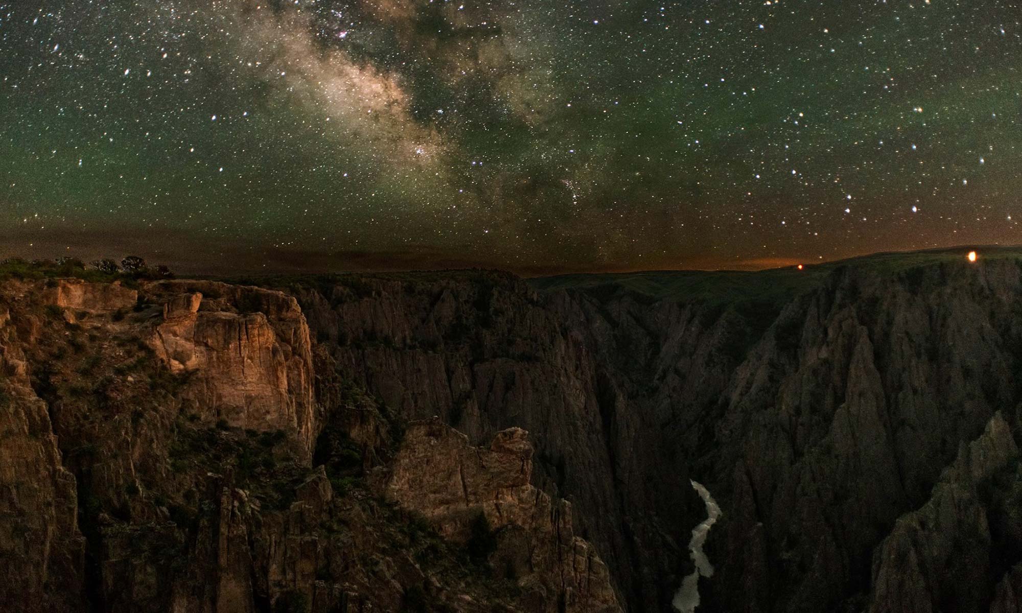 Milky Way over the Black Canyon of the Gunnison | NPS Photo
